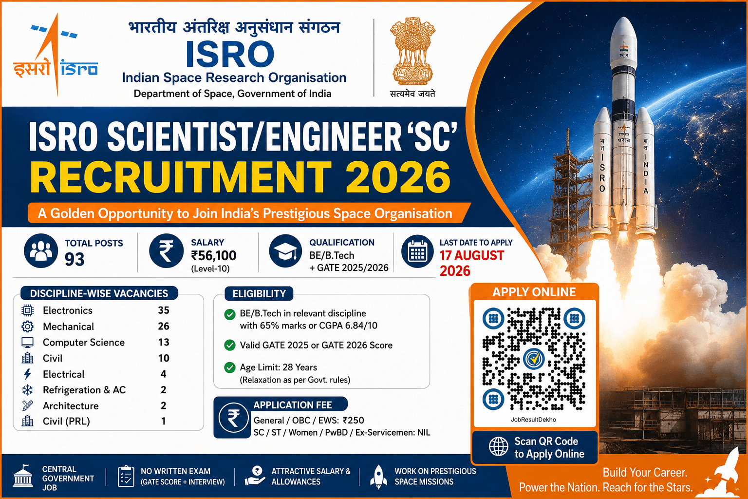 ISRO Scientist/Engineer 'SC' Recruitment 2026 (ICRB) ISRO Scientist/Engineer 'SC' Recruitment 2026 (ICRB)
