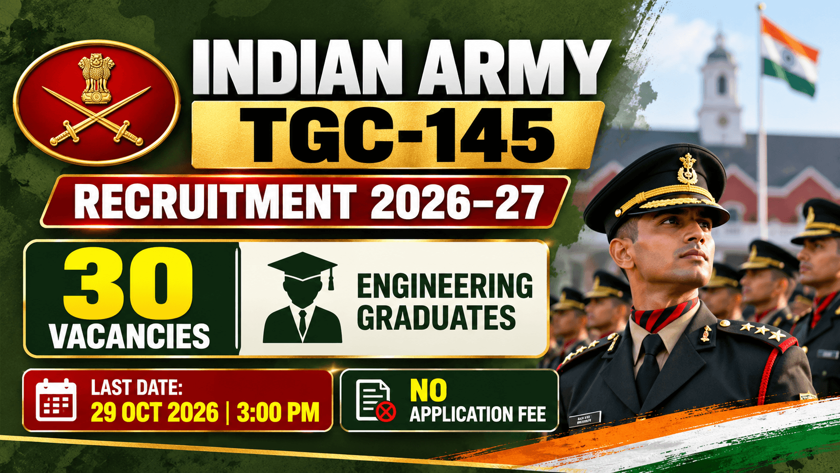 Indian Army TGC-145 Recruitment 2026–27