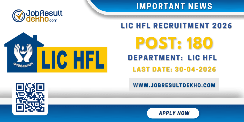 LIC HFL Junior Assistant Online Form 2026 for 180 Posts