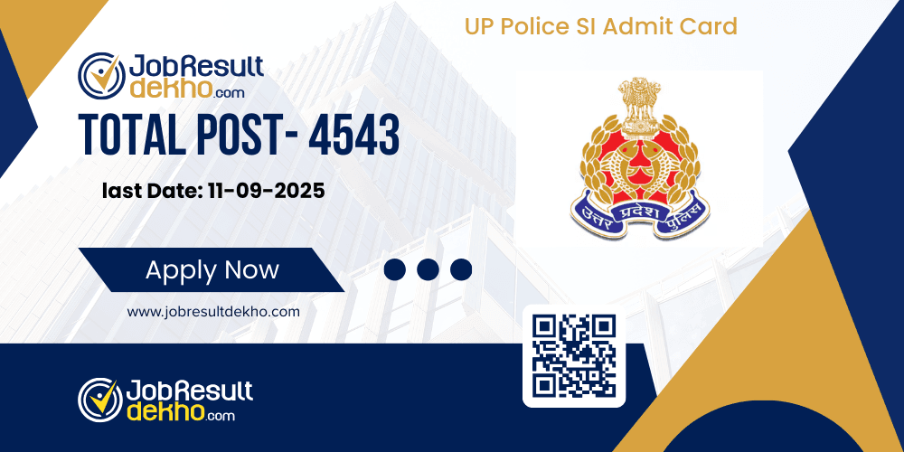 UP Police SI Admit Card
