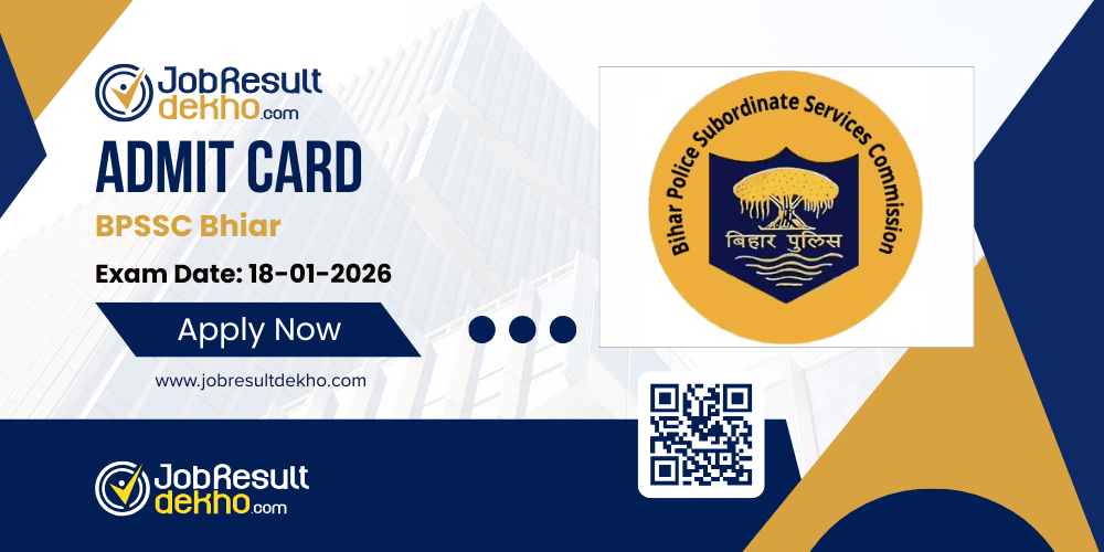 BPSSC Police Sub Inspector Recruitment 2026 Pre Admit Card