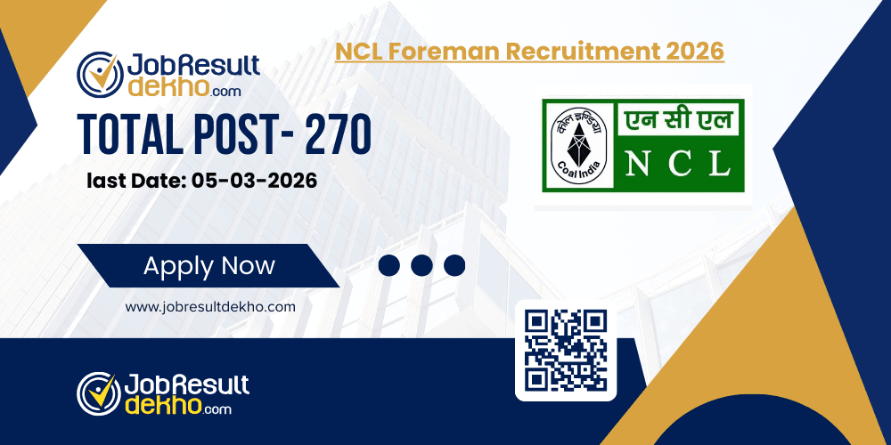 NCL Foreman Recruitment 2026