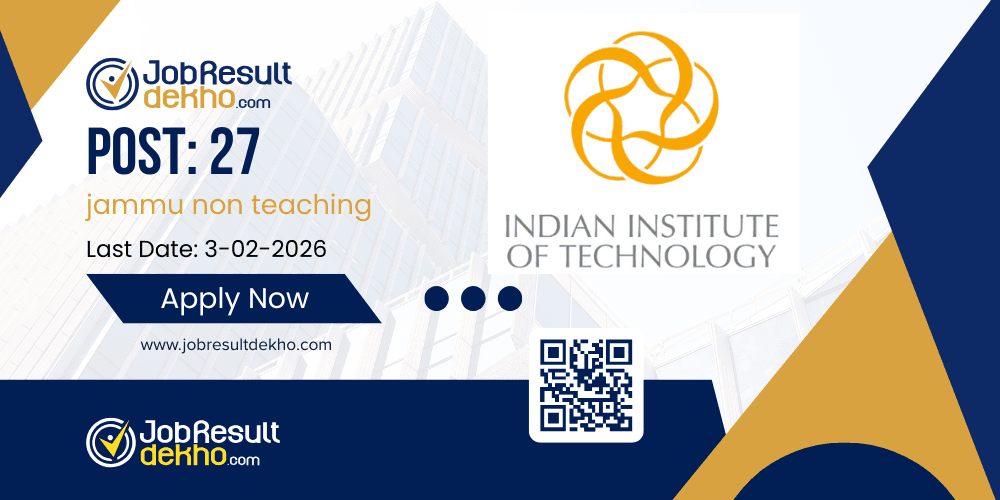IIT Jammu Non Teaching Recruitment