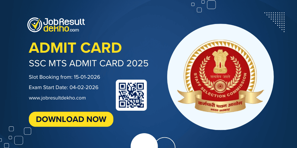 SSC MTS 2025 Exam Date Announced for 8021 Vacancies